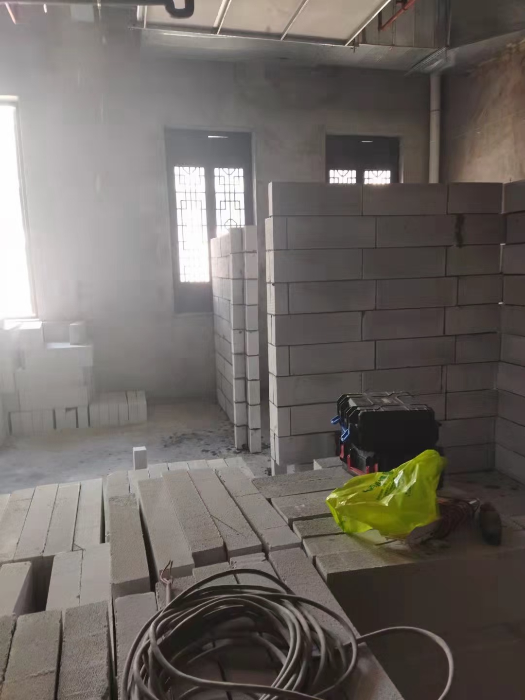 轻质砖墙体场景图